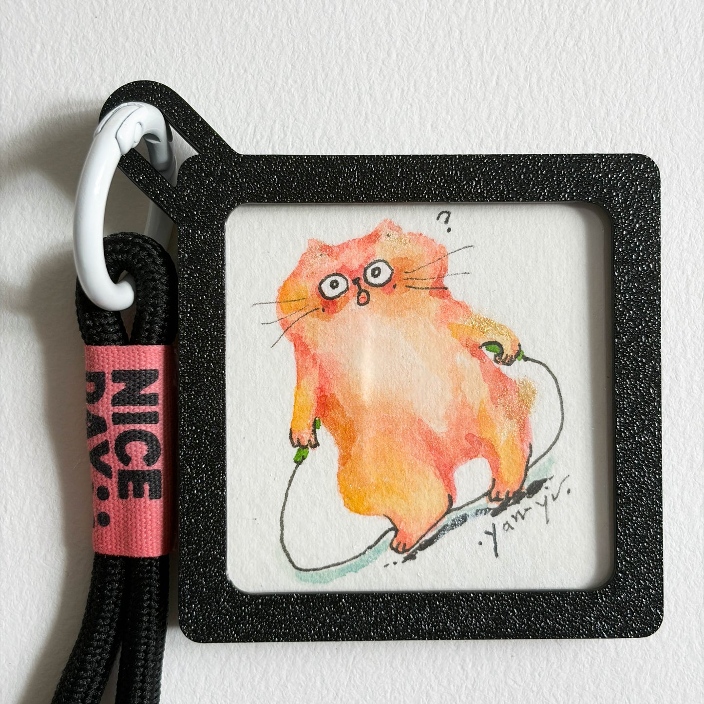 4 Original Jumping Rope Cats Watercolor Painting