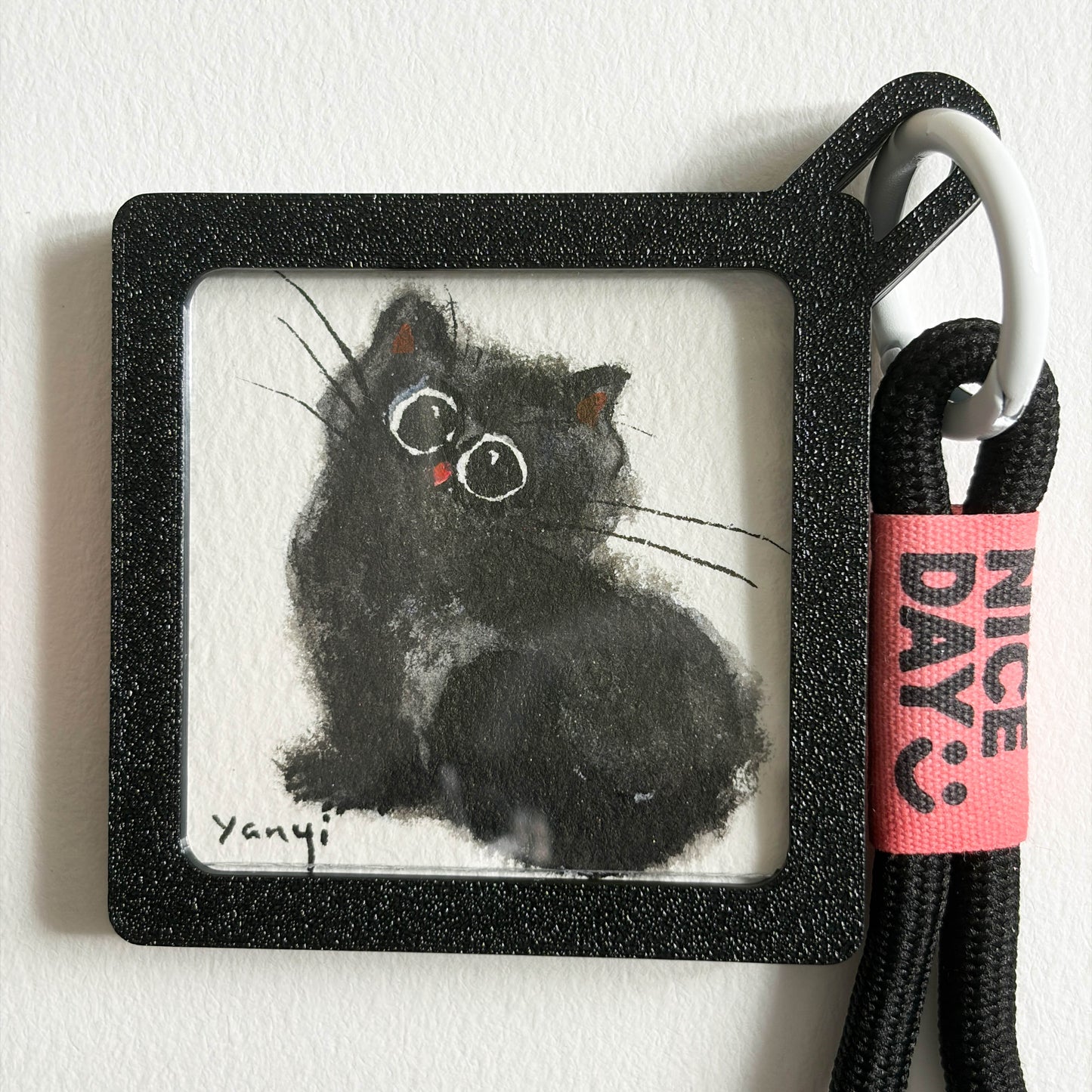 4 Original Black Cats Watercolor Painting