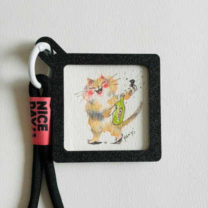 4 Original Celebrate Cats Painting