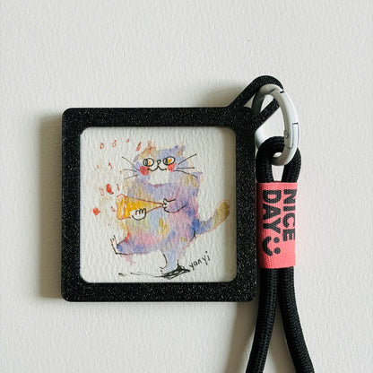 4 Original Celebrate Cats Painting