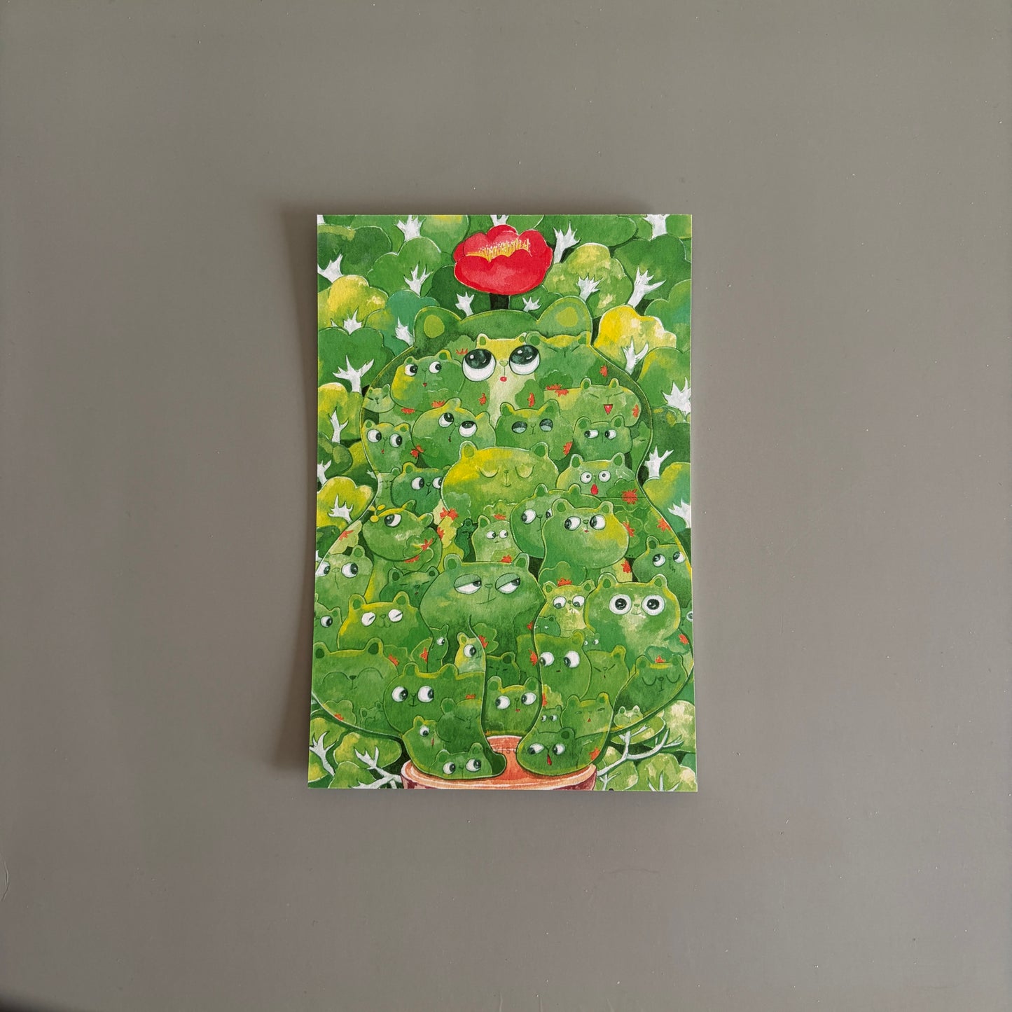 Postcard-Wait for the flowers to bloom