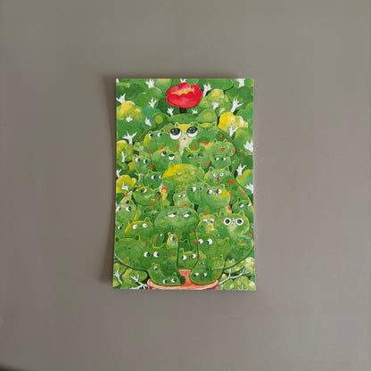Postcard-Wait for the flowers to bloom