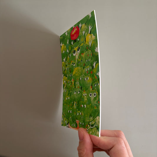 Postcard-Wait for the flowers to bloom